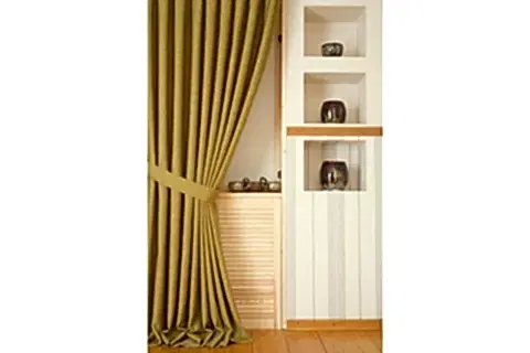 FON PERDE KETEN KİVİ YEŞİLİ 1-2,5 ORTA SIK PİLE 100X260
