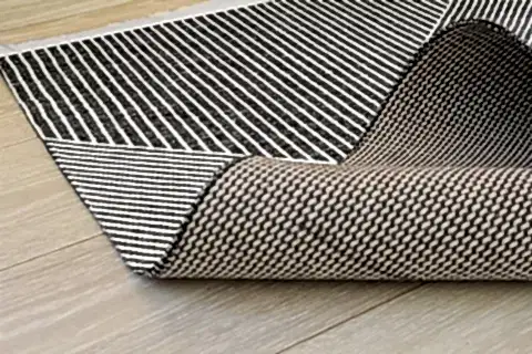 MARKAEV MODERN KİLİM, ÇİZGİLİ, SİYAH BEYAZ, 80X150