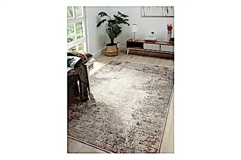VİNTAGE ESKİTME DOKUMA MAKİNE HALISI, MAVİ, 80X150, 10206
