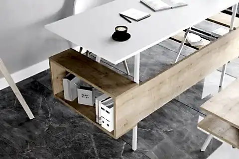 LAGOMOOD İRONY JOLİNE OFİS TAKIMI, MEŞE BEYAZ
