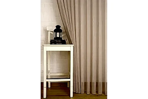 MASSARELLİ KETEN TÜL PUDRA RENGİ 1-3 SIK PİLE 100X260