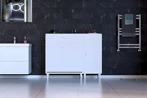 YENİCE BANYO DOLABI, 80 CM 2 SEPETLİ, 115 CM