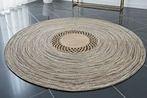 MAREA YUVARLAK MODEL HALI, NATURAL, 120 CM