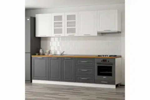 270 CM MEBRAN C MUTFAK DOLABI BEYAZ ANTRASİT 270 MCBA1