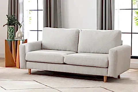 MERLİN İKİLİ KOLTUK NATUREL, İNCE KOL, RECYCLED, GRİ