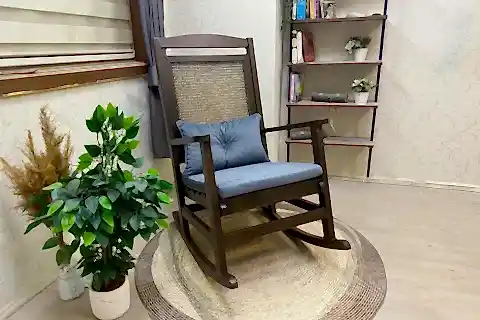 VERANDA MİNDERLİ SALLANAN SANDALYE, ANTRASİT, CEVİZ AYAK