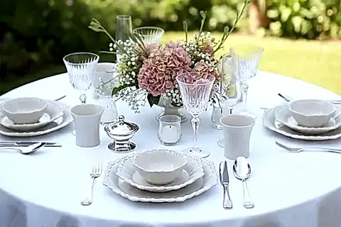 CORİNTH YEMEK TAKIMI, ÜÇLÜ SET, 1 KİŞİLİK, KREM