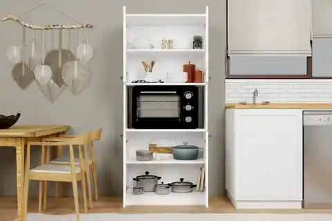 LUCAS ÇOK AMAÇLI DOLAP, BEYAZ, 4 KAPAKLI