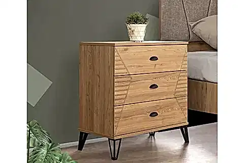 NOCE ŞİFONYER, 3 ÇEKMECELİ