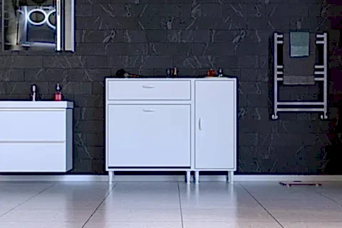 YENİCE BANYO DOLABI, 85 CM 2 SEPETLİ, 120 CM