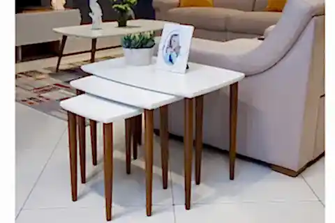OVAL ZİGON SEHPA
