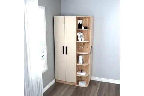 LUSES GENÇ ODASI GARDIROP, ATLANTİK ÇAM BEJ, 3 KAPAKLI