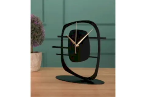 MACEİRE METAL MASA ÜSTÜ SAATİ, 21X23 CM