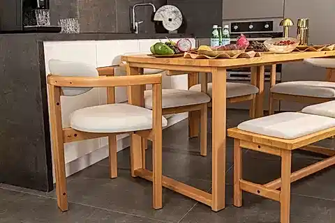 CHERİ İSKANDİNAV DOĞAL MASİF MASA, 80X160