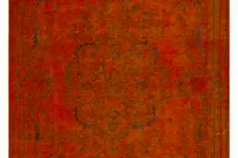 VİNTAGE KİREMİT BASKILI DOKUMATABAN HALI, 121 YNG, 60X120  CM