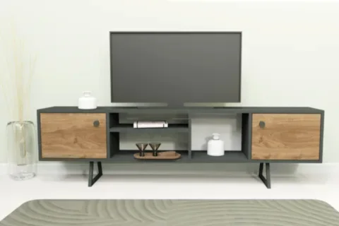 LAGOMOOD SALLY TV ÜNİTESİ, ANTRASİT CEVİZ