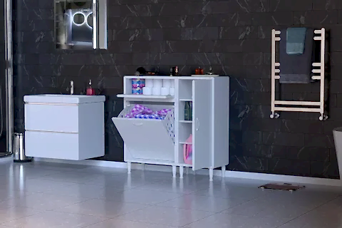 YENİCE BANYO DOLABI, 70 CM 2 SEPETLİ, 105 CM