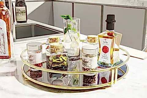 BİNO SERVİS SUNUM TEPSİSİ LÜKS ORGANİZER, GOLD