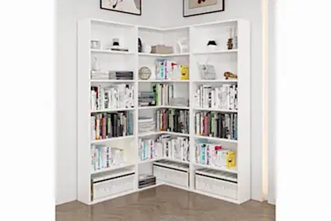 ADEL KÖŞE KİTAPLIK, BEYAZ, SET 5