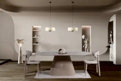 OSLO MERMER BASKI MDF YEMEK MASASI