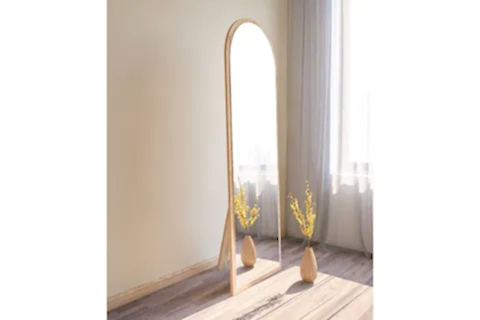 MONE AYAKLI OVAL BOY AYNASI, NATURAL, 160X50
