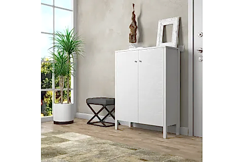 VENEZİA PREMİUM AYAKKABILIK WOOD BEYAZ, 2 KAPAKLI