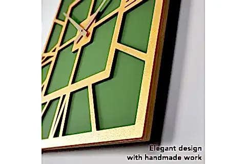 MODERN AHŞAP DUVAR SAATİ