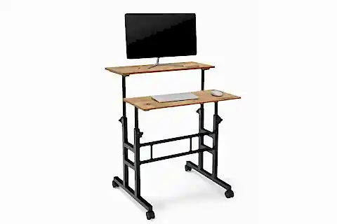 YÜKSEKLİK AYARLI LAPTOP MASASI, ÇAM, 70X60