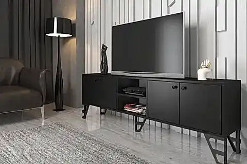 SOFİA TV ÜNİTESİ, SİYAH, 180 CM