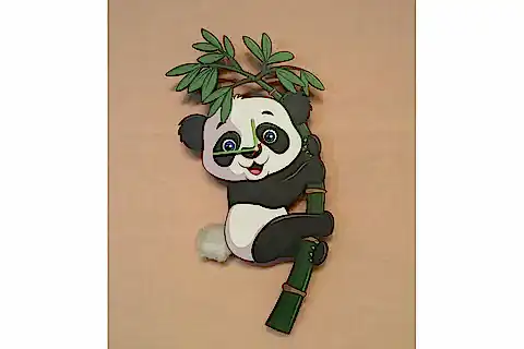 PANDA DEKORATİF SARKAÇLI DUVAR SAATİ