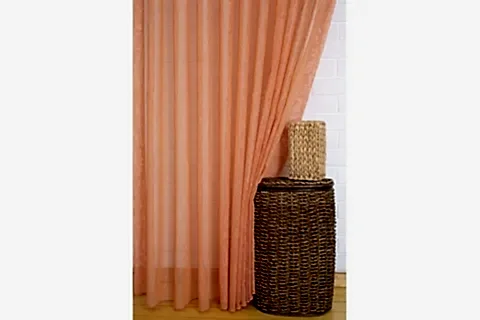 MASSARELLİ KETEN TÜL PORTAKAL RENGİ 1-3 SIK PİLE 100X260