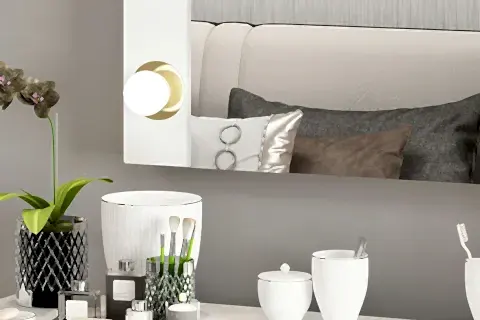 ARMİN IŞIKLI MAKYAJ AYNASI, BEYAZ