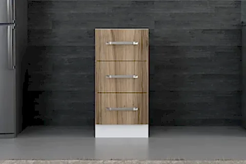 MİNAR MUTFAK DOLABI ALT MODÜL, BEYAZ DORE, 40 CM