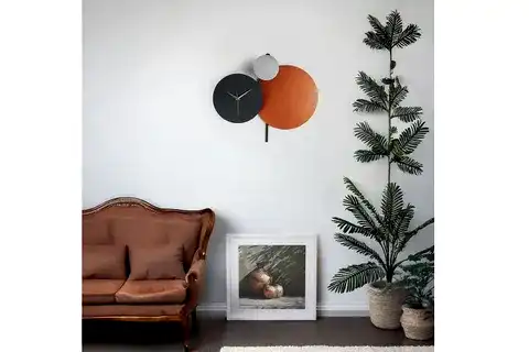 PAVİMENTO HAND MADE METAL DUVAR SAATİ, 48X44 CM