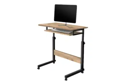 YÜKSEKLİK AYARLI KLAVYELİKLİ LAPTOP SEHPASI, ÇAM, 70X40