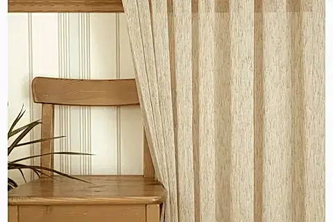 NOPELİ KETEN SIK PİLE TÜL PERDE, BEJ RENGİ, 100X260