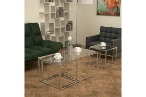TWİNS SEHPA, ŞEFFAF CAM