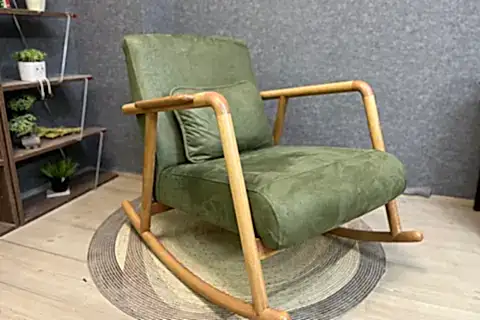 MİNİTO SALLANAN SANDALYE, YEŞİL, NATUREL