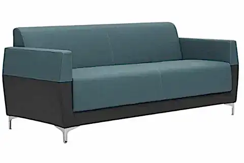 GENESİS ÜÇLÜ OFİS BEKLEME KOLTUĞU, YEŞİL SİYAH
