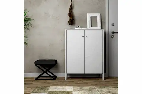 VENEZİA PREMİUM AYAKKABILIK WOOD BEYAZ, 2 KAPAKLI