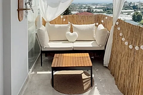 LİMNİ HOME MİNİ MULTİLOUNGE BAHÇE BALKON KOLTUĞU, KREM