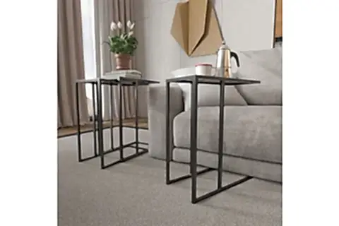 MARSAH HOME ROZY ZİGON SEHPA, SİYAH