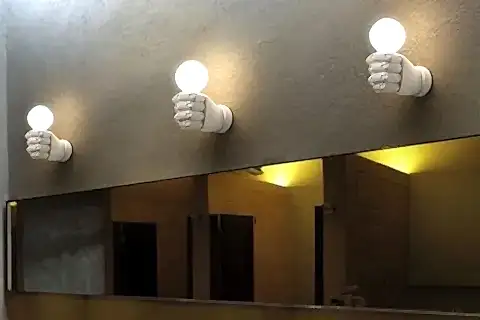 SOL EL DUVAR LAMBASI APLİK AYDINLATMA, BEYAZ