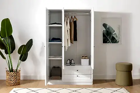 LİA GARDIROP, 3 KAPAK 2 ÇEKMECELİ