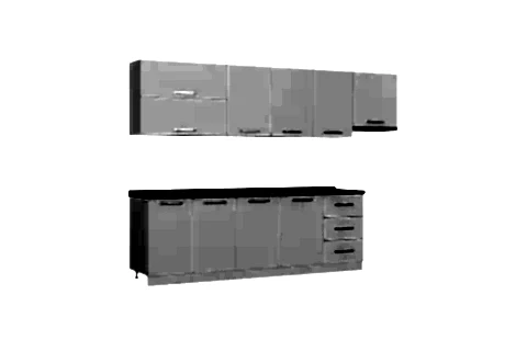 MİNAR BASİC 300 CM MUTFAK DOLABI BEYAZ 300-B8