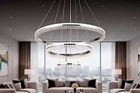 MİLAN ÜÇLÜ LED SARKIT AVİZE, KROM