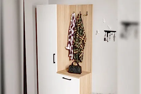 LAVO ASKILIKLI PORTMANTO AYAKKABILIK, 2 KAPAKLI, 90 CM