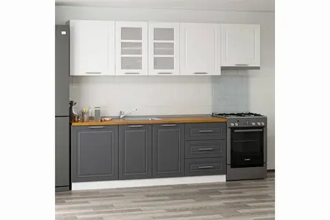 270 CM MEBRAN C MUTFAK DOLABI BEYAZ ANTRASİT 270 MCBA2