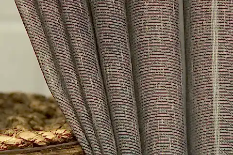 KIRÇILLI KETEN ORTA SIK PİLE TÜL PERDE, ANTRASİT, 100X260