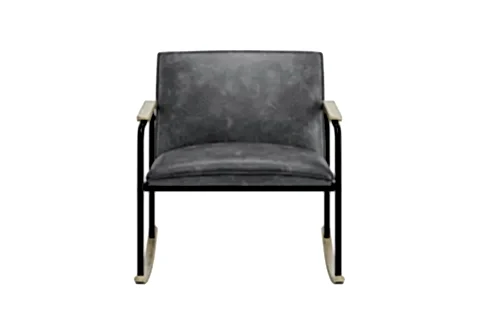 HOLLY SALLANAN SANDALYE, SİYAH, METAL AYAK